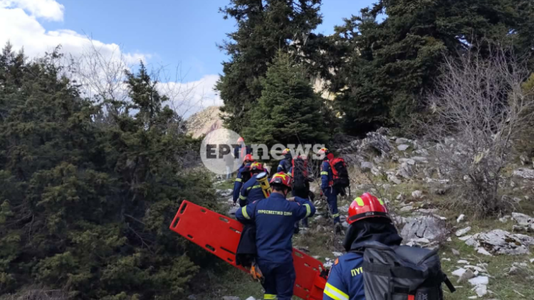 Στο Ρίο με ελικόπτερο μεταφέρθηκε ο 56χρονος ορειβάτης που τραυματίστηκε στο Αγρίνιο