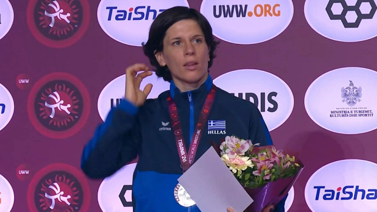 Μαρία Πρεβολαράκη: Ασημένιο μετάλλιο στο Ευρωπαϊκό πρωτάθλημα πάλης 