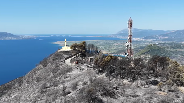 Drone κατέγραψε την καταστροφή που άφησε πίσω της η φωτιά στη Φωκίδα