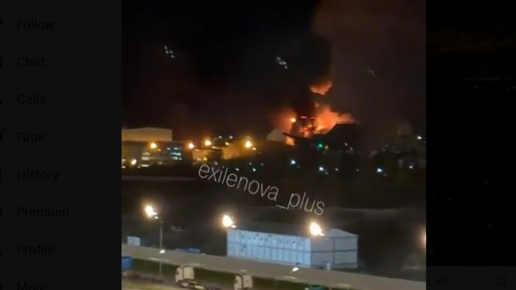 Μαζική επίθεση με ουκρανικά drones στην Αγία Πετρούπολη, φωτιά σε πετρελαϊκό τερματικό σταθμό