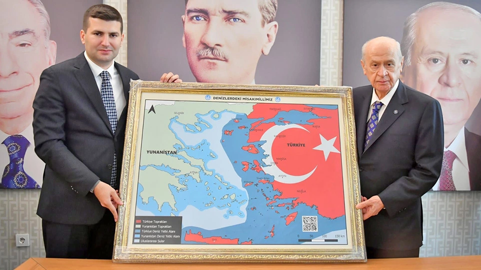 O Mπαχτσελί, ο προκλητικός χάρτης και η σιγή Ερντογάν