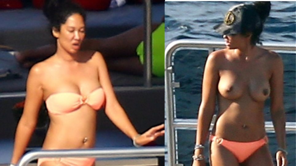 Kimora Lee Simmons Spends Christmas Day In A Skimpy Bikini On The Beach.