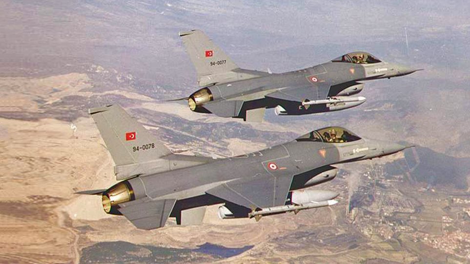 Νέες υπερπτήσεις: Τουρκικά F-16 πάνω από τρία ελληνικά νησιά στα Δωδεκάνησα