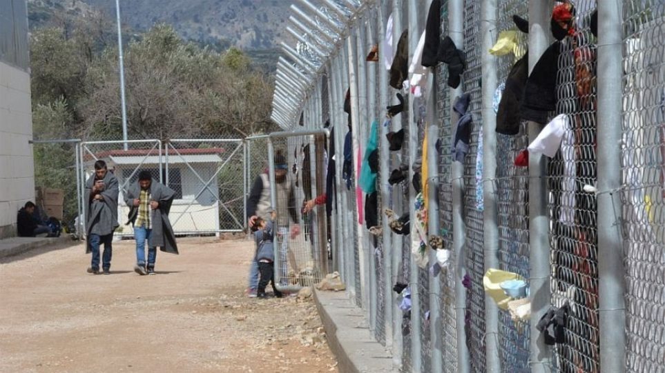 Chios migrant centre.