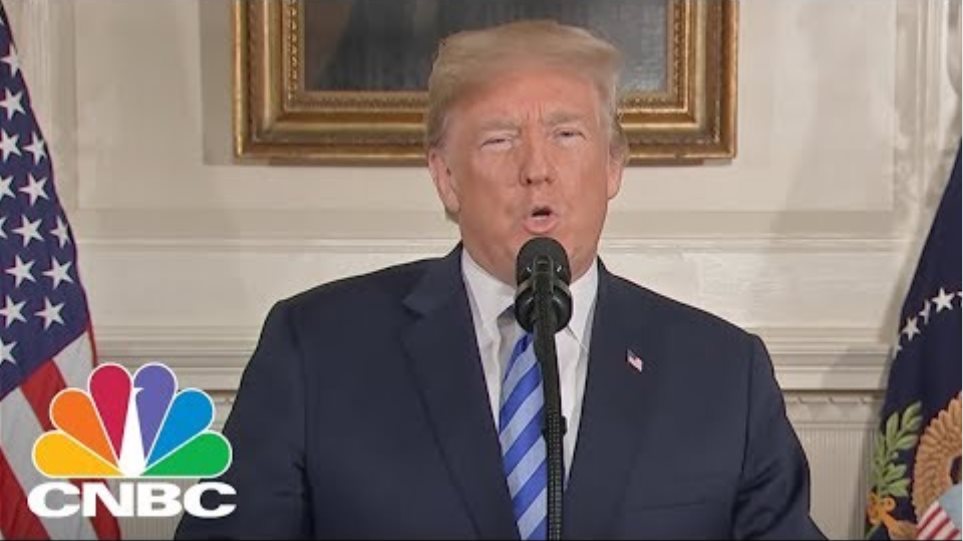 President Donald Trump Delivers Remarks On Iran Deal - May 8, 2018 | CNBC