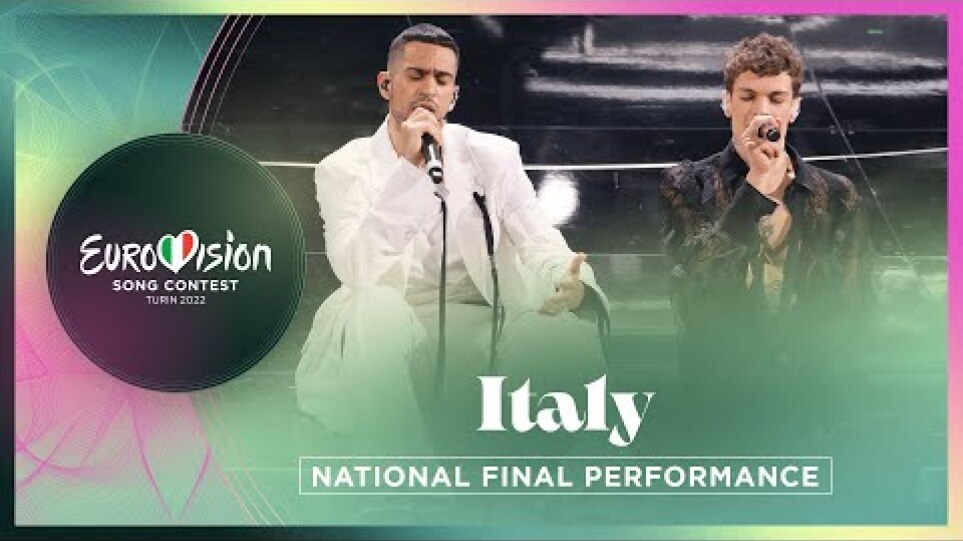 Mahmood & BLANCO - Brividi - Italy 🇮🇹 - National Final Performance - Eurovision 2022