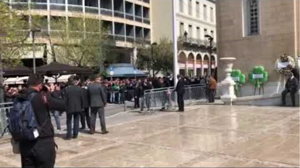 Διαμαντίδης στην κηδεία Γιαννακόπουλου