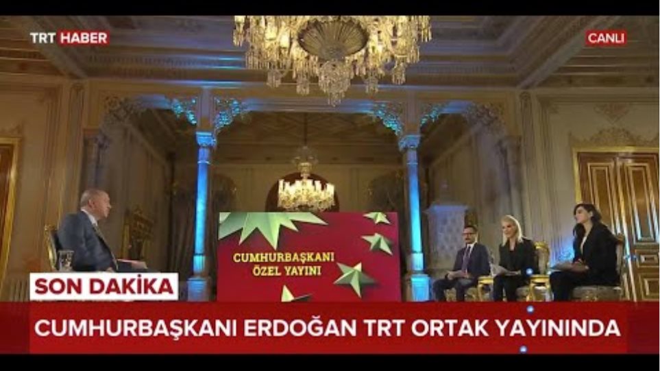 Cumhurbaşkanı Recep Tayyip Erdoğan TRT özel yayınına konuk oldu