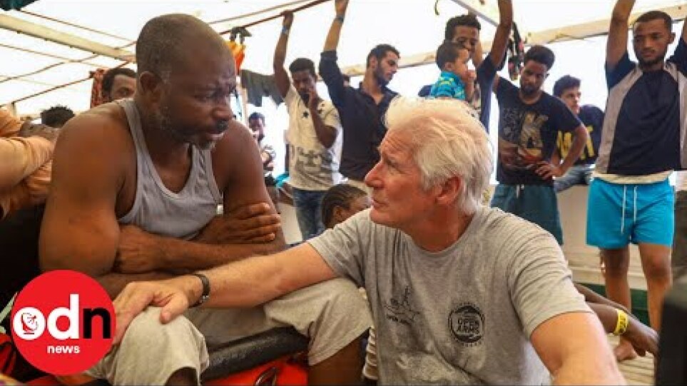 Richard Gere Delivers Supplies to Migrants Stranded at Sea