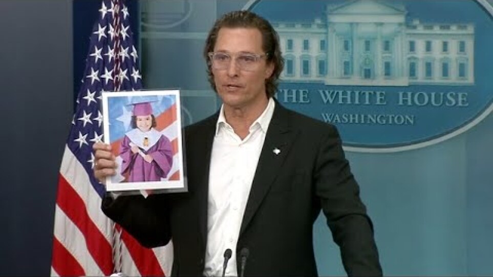 FULL SPEECH: Matthew McConaughey delivers emotional White House plea for action on guns | ABC7