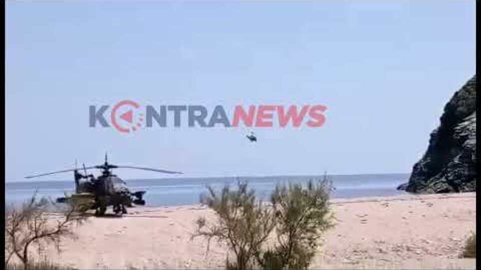 Ελικόπτερο Απάτσι Ντοκουμέντο: Αναγκαστική προσγείωση αεροσκάφους στην Εύβοια
