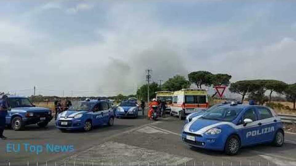 Maxi incendio sull'Aurelia a Roma | Huge Fire Rome Italy