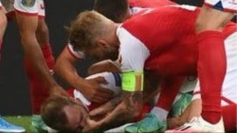 Denmark vs Finland Euro 2021 Horrible Chocking Collapse Christian Eriksen.Horrible.Simon Kjaer Saved