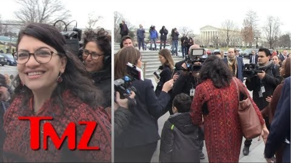 Rashida Tlaib, First Palestinian-American Congresswoman, Swarmed on Capitol Hill