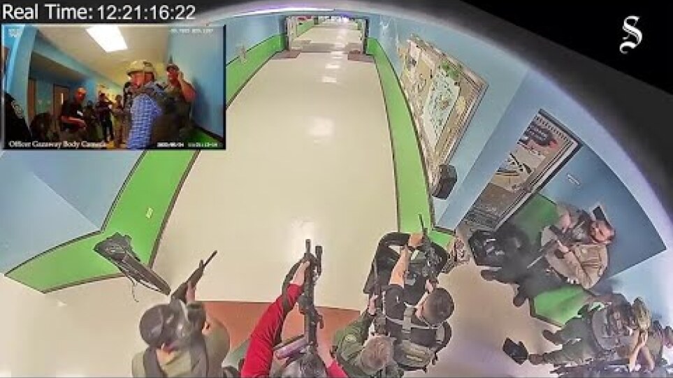 Exclusive Uvalde video shows school shooting, police in hallway after shooter entered classroom