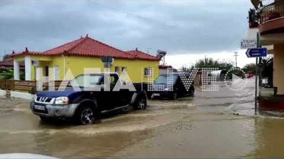 ilialive.gr - New bad weather hits Ilia - Floods in Kampos