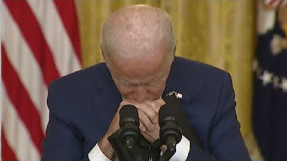 Biden crying and blamed the former president Trump 
