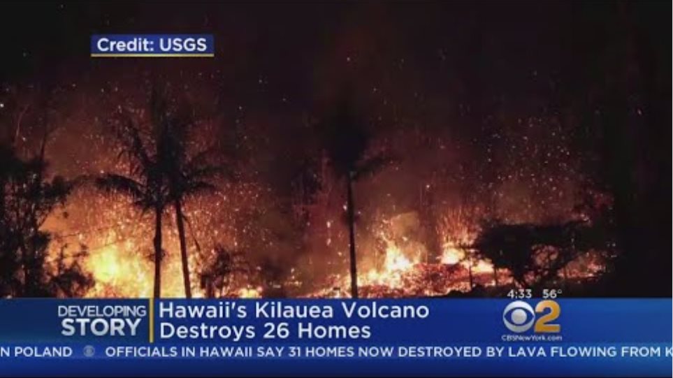 Hawaii's Kilauea Volcano Destroys 26 Homes