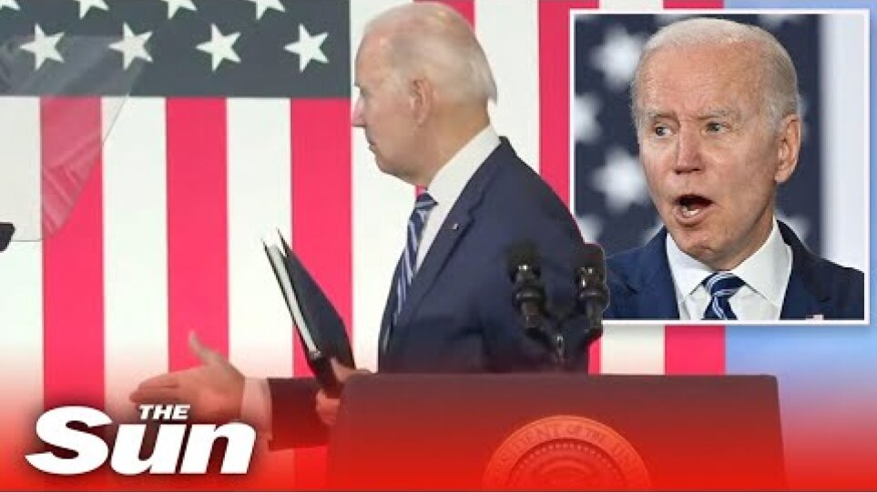 Joe Biden appears to 'shake hands with air' in latest presidential gaffe