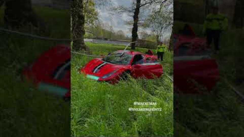 Ferrari 488 Pista Crash!