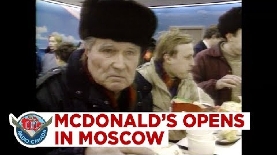McDonald's opens in hungry Moscow, but costs half-a-day's wages for lunch, 1990