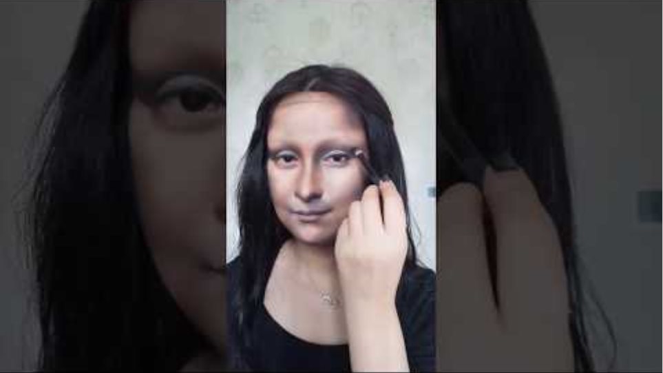 Imitation makeup Mona Lisa