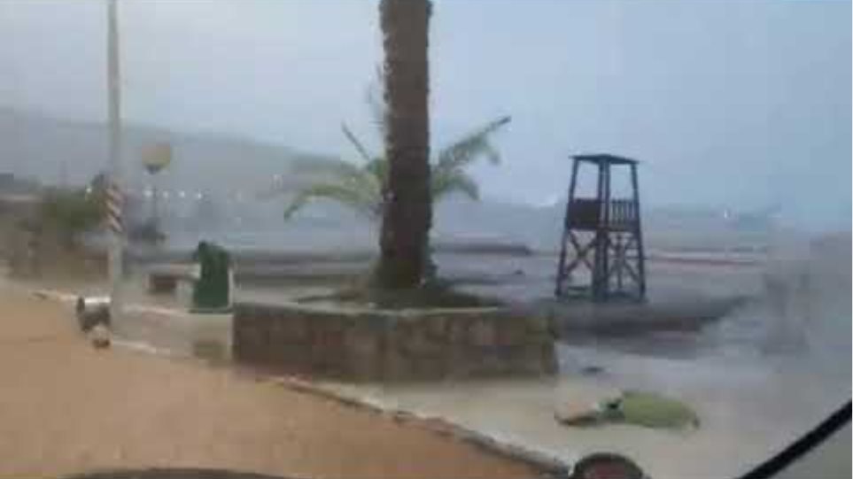 Πλημμύρες στο παραλιακό μέτωπο του Δήμου Χερσονήσου