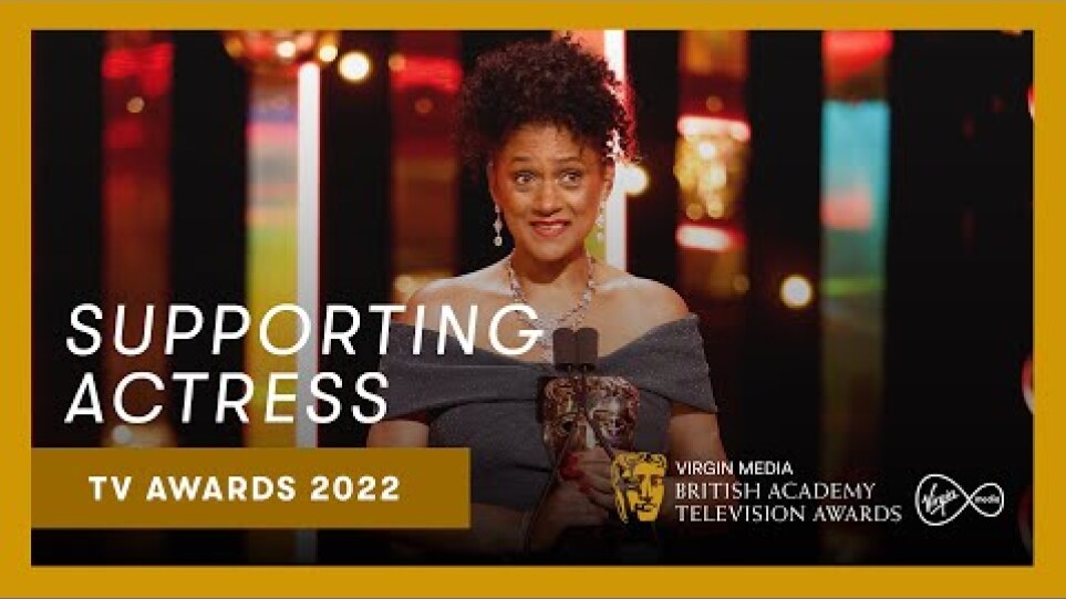 Cathy Tyson wins the award for Supporting Actress | Virgin Media BAFTA TV Awards 2022