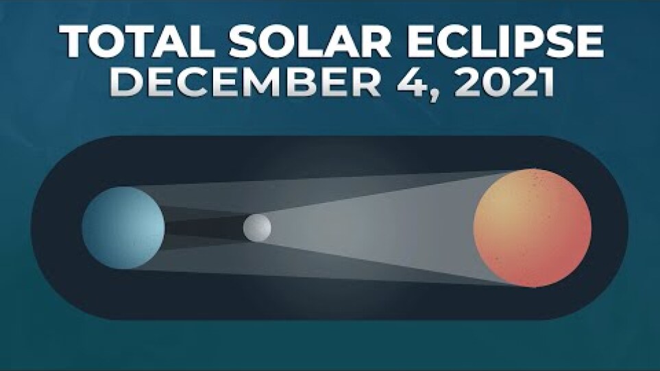 Total Solar Eclipse - Antarctica, December 4, 2021 (Simulation)