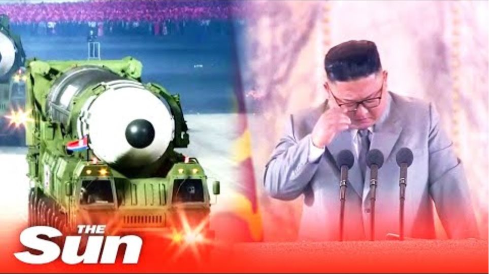 Kim Jong-un CRIES as he boasts North Korea has 'zero' coronavirus cases at military parade