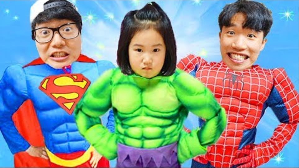 Boram becomes a superhero and saves her friends