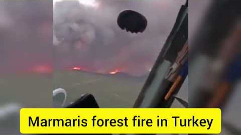 Marmaris forest fire in Turkey