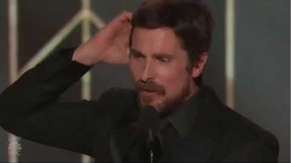 Christian Bale made sure to thank Satan during his #GoldenGlobes acceptance speech: