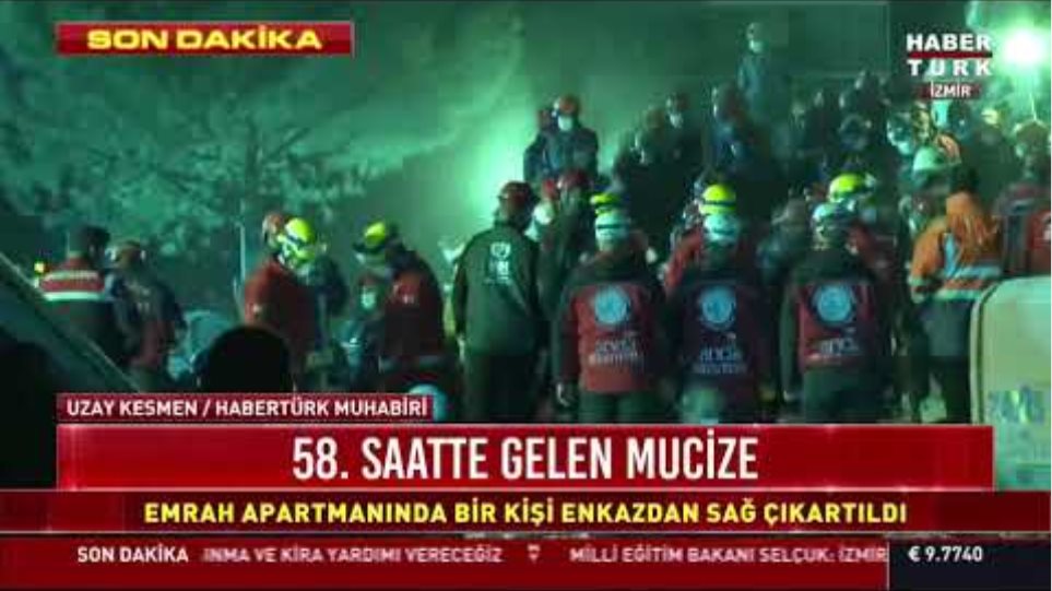 İdil Şirin'in İzmir depreminden 58. saat sonra enkazdan mucize kurtarılışı