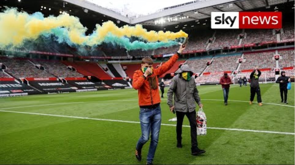 BREAKING: Manchester United fans break into Old Trafford to protest owners