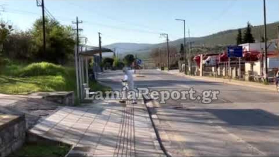 LamiaReport.gr: Ο Δήμος έκανε απολύμανση στη στάση