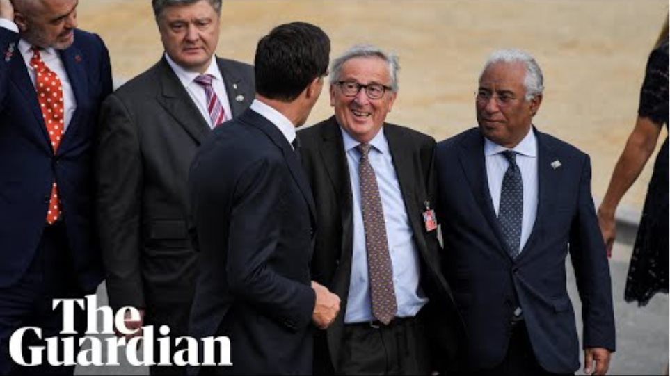 EU's Juncker stumbles repeatedly at Nato summit