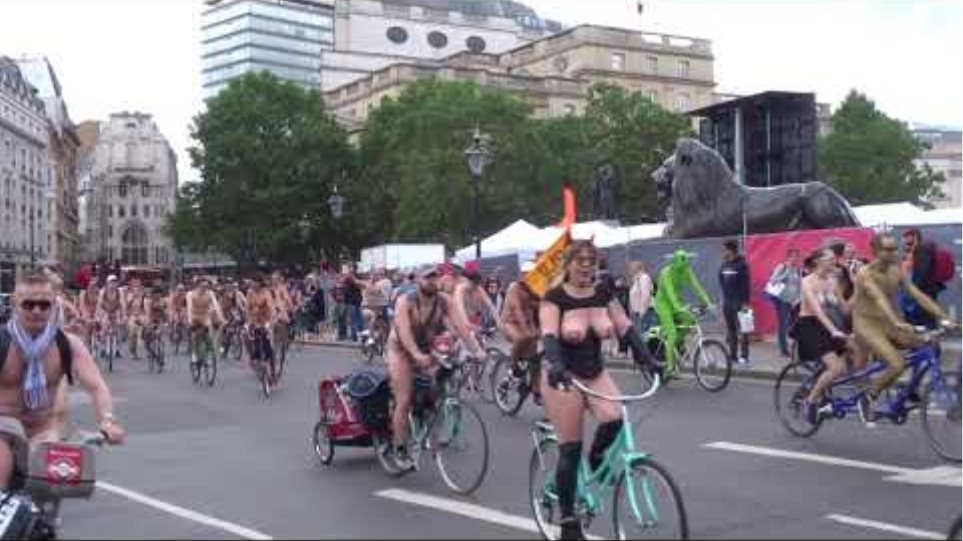 World Naked Bike Ride London Trafalgar Square June 8 2019