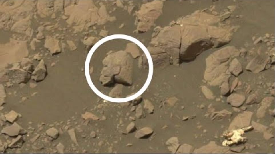 Wait, What’s The Head Of An Egyptian Statue Doing On Mars?