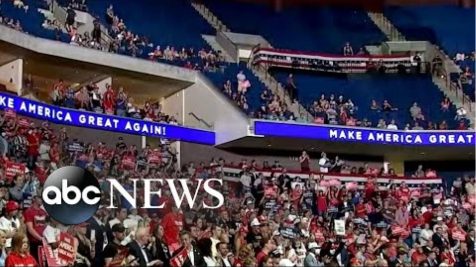 Trump speaks at convention center with empty seats at Tulsa rally | ABC News