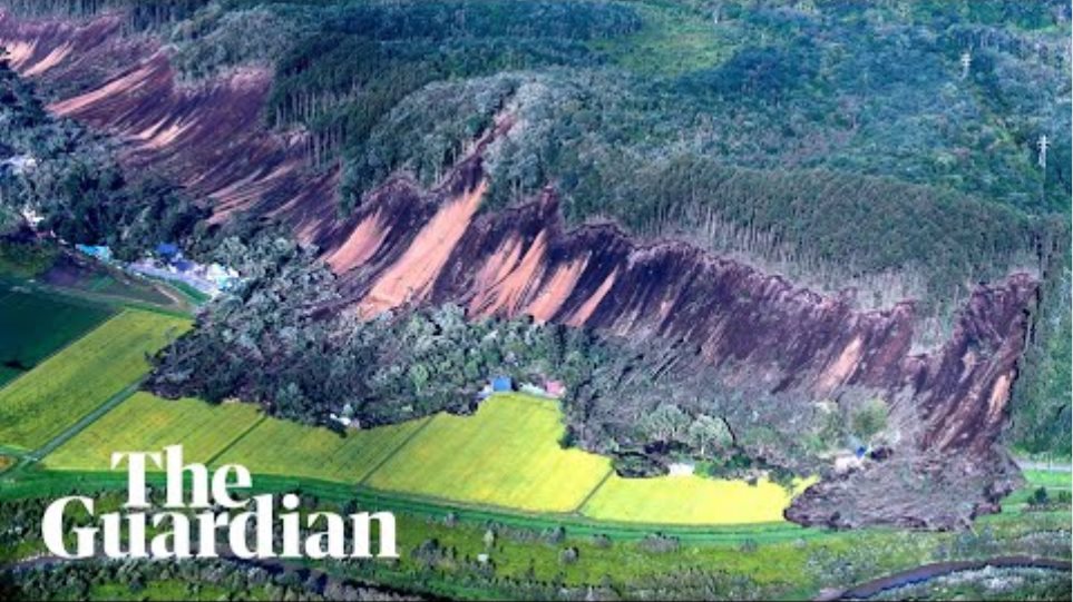 Landslide buries homes in Japan's Hokkaido after 6.6 quake
