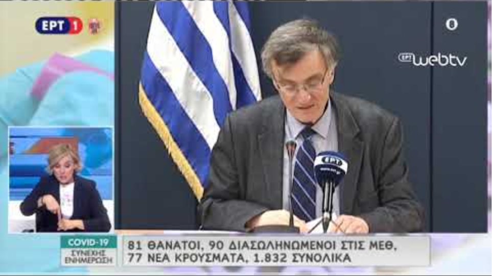 Ανακοινώσεις Τσιόδρα 07/04/2020