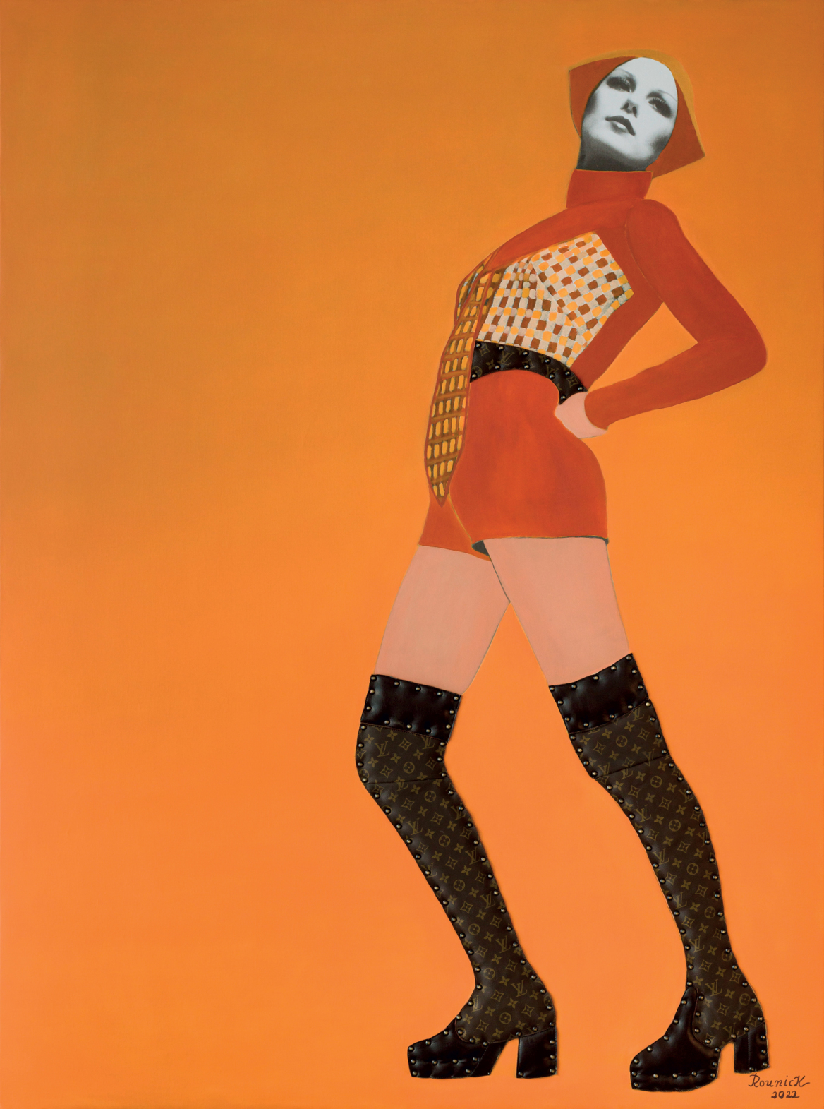 Della Rounick: Συνδυάζει αριστοτεχνικά ζωγραφική και μόδα