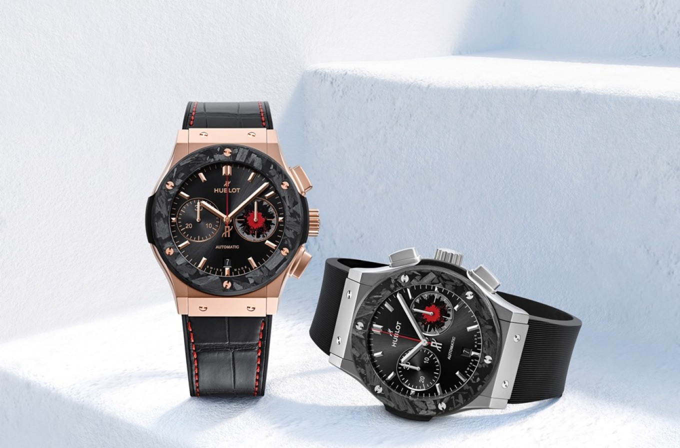 Η νέα μπουτίκ της Hublot στη Σαντορίνη παρουσιάζει δύο νέους χρονογράφους που εμπνέονται από το ηφαίστειό της 