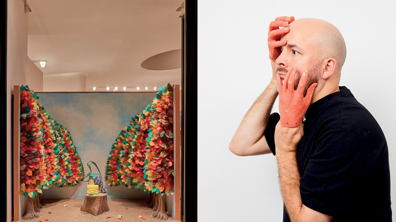 Jonathan Baldock: Ενα μαγικό φθινόπωρο στη βιτρίνα του Hermès