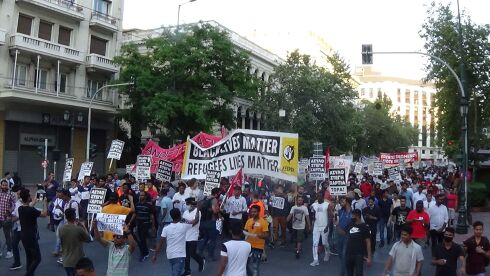 Συλλαλητήριο μεταναστών με τη στήριξη ΣΥΡΙΖΑ για ανοιχτά σύνορα