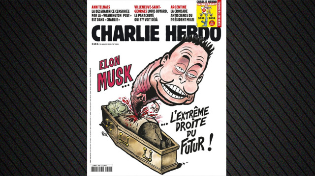 Βιτριολικά σκίτσα του Charlie Hebdo με τον Έλον Μασκ: Σαν σκουλήκι πετιέται από τη σορό του Ζαν Μαρί Λε Πεν