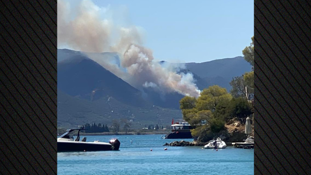 Φωτιά τώρα σε δάσος στο Διαβολογέφυρο Τροιζήνας - Σηκώθηκαν 6 εναέρια, δείτε βίντεο
