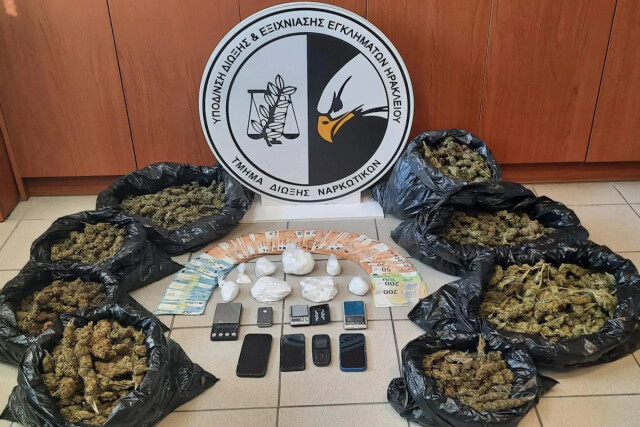 ΠΡΟΦΥΛΑΚΙΣΤΗΚΑΝ 27ΧΡΟΝΟΣ ΚΑΙ 31ΧΡΟΝΟΣ ΓΙΑ ΚΑΤΟΧΗ ΚΑΙ ΔΙΑΚΙΝΗΣΗ ΜΕΓΑΛΗΣ ΠΟΣΟΤΗΤΑΣ ΝΑΡΚΩΤΙΚΩΝ ΣΤΟ ΗΡΑΚΛΕΙΟ