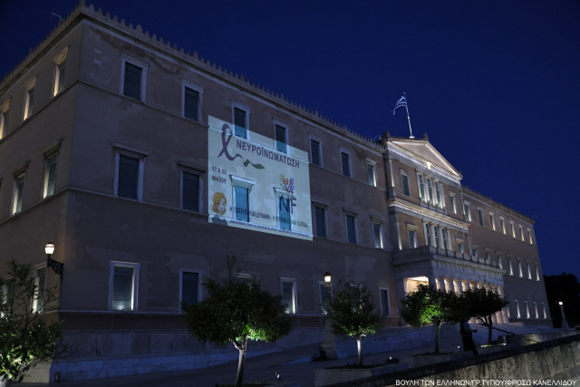 Η Βουλή φωταγωγήθηκε με τα χρώματα της καμπάνιας για τη Νευροϊνωμάτωση | Επικαιρότητα στο PlusTV.gr